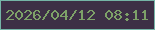 文字の大きさ：4、枠の色：75b4a7、背景の色：3d2f46、文字の色：7da168 無料ブログパーツのブログ時計
