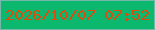 文字の大きさ：3、枠の色：75b8ab、背景の色：0bb86e、文字の色：dd4b10 無料ブログパーツのブログ時計