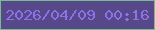 文字の大きさ：2、枠の色：75bc92、背景の色：574889、文字の色：8c71e9 無料ブログパーツのブログ時計