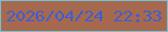 文字の大きさ：3、枠の色：75c0d6、背景の色：a7694d、文字の色：3b5ed5 無料ブログパーツのブログ時計