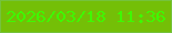 文字の大きさ：4、枠の色：75c23d、背景の色：74bf07、文字の色：3ff803 無料ブログパーツのブログ時計