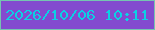 文字の大きさ：4、枠の色：75c4b1、背景の色：834acf、文字の色：0bd1e4 無料ブログパーツのブログ時計