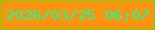 文字の大きさ：5、枠の色：75d005、背景の色：fd9110、文字の色：18fe93 無料ブログパーツのブログ時計