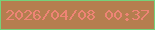文字の大きさ：2、枠の色：75d17a、背景の色：b57e4f、文字の色：ee8475 無料ブログパーツのブログ時計