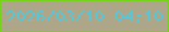 文字の大きさ：1、枠の色：75d319、背景の色：ada689、文字の色：57c6d7 無料ブログパーツのブログ時計