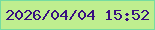 文字の大きさ：3、枠の色：75dca0、背景の色：bfee8f、文字の色：390f80 無料ブログパーツのブログ時計
