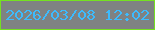 文字の大きさ：1、枠の色：75e021、背景の色：7f8282、文字の色：3dbbfd 無料ブログパーツのブログ時計