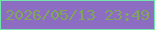 文字の大きさ：1、枠の色：75e5af、背景の色：8c6dc1、文字の色：80a65b 無料ブログパーツのブログ時計