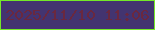 文字の大きさ：3、枠の色：75e929、背景の色：433470、文字の色：6a283f 無料ブログパーツのブログ時計