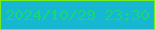 文字の大きさ：4、枠の色：75ed18、背景の色：17b7d2、文字の色：17d877 無料ブログパーツのブログ時計