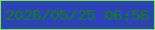 文字の大きさ：2、枠の色：75ee2e、背景の色：2c42b6、文字の色：0e8417 無料ブログパーツのブログ時計