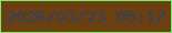 文字の大きさ：1、枠の色：75ee6e、背景の色：6c3f10、文字の色：30435e 無料ブログパーツのブログ時計
