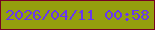 文字の大きさ：4、枠の色：760223、背景の色：949f0e、文字の色：6836ef 無料ブログパーツのブログ時計