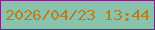 文字の大きさ：4、枠の色：762381、背景の色：89c3ab、文字の色：b67f23 無料ブログパーツのブログ時計