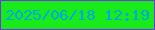 文字の大きさ：1、枠の色：7633e3、背景の色：17ec1a、文字の色：01a8e3 無料ブログパーツのブログ時計
