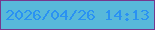 文字の大きさ：3、枠の色：76388d、背景の色：58b9da、文字の色：2a92f2 無料ブログパーツのブログ時計