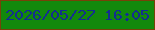 文字の大きさ：3、枠の色：764208、背景の色：12890c、文字の色：132e91 無料ブログパーツのブログ時計