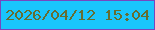 文字の大きさ：4、枠の色：7646bf、背景の色：19c5fc、文字の色：656d31 無料ブログパーツのブログ時計