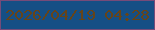 文字の大きさ：3、枠の色：764b79、背景の色：154f85、文字の色：664419 無料ブログパーツのブログ時計
