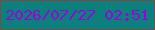 文字の大きさ：4、枠の色：764e41、背景の色：0b807f、文字の色：9704d3 無料ブログパーツのブログ時計