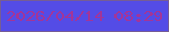 文字の大きさ：3、枠の色：765d94、背景の色：544ce6、文字の色：a33598 無料ブログパーツのブログ時計