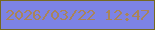文字の大きさ：2、枠の色：76691f、背景の色：7d83e4、文字の色：a98459 無料ブログパーツのブログ時計