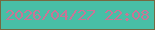 文字の大きさ：1、枠の色：766940、背景の色：48bfa6、文字の色：c97596 無料ブログパーツのブログ時計