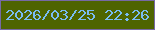 文字の大きさ：3、枠の色：7669a5、背景の色：4e6400、文字の色：79bcf3 無料ブログパーツのブログ時計