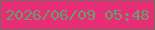 文字の大きさ：4、枠の色：766b60、背景の色：e62d76、文字の色：61a26c 無料ブログパーツのブログ時計