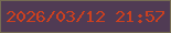 文字の大きさ：3、枠の色：766c53、背景の色：503b54、文字の色：cb4020 無料ブログパーツのブログ時計