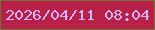 文字の大きさ：5、枠の色：767137、背景の色：b82047、文字の色：cfb6f9 無料ブログパーツのブログ時計