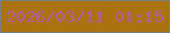 文字の大きさ：2、枠の色：768080、背景の色：aa730e、文字の色：b55ca0 無料ブログパーツのブログ時計