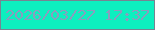 文字の大きさ：1、枠の色：768492、背景の色：0defbf、文字の色：899dbe 無料ブログパーツのブログ時計