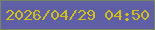 文字の大きさ：1、枠の色：768564、背景の色：5f5fa5、文字の色：d0be1e 無料ブログパーツのブログ時計