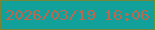 文字の大きさ：1、枠の色：768639、背景の色：11a19a、文字の色：bc6850 無料ブログパーツのブログ時計