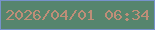 文字の大きさ：5、枠の色：7692cb、背景の色：56856d、文字の色：be8e78 無料ブログパーツのブログ時計