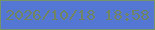 文字の大きさ：1、枠の色：769369、背景の色：5477d3、文字の色：718464 無料ブログパーツのブログ時計