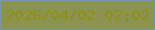 文字の大きさ：1、枠の色：7695ae、背景の色：8b9350、文字の色：918f13 無料ブログパーツのブログ時計