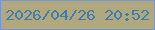文字の大きさ：1、枠の色：7696d2、背景の色：b1a87e、文字の色：3f7db0 無料ブログパーツのブログ時計