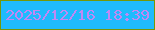文字の大きさ：1、枠の色：769707、背景の色：1fbbfd、文字の色：c188f4 無料ブログパーツのブログ時計