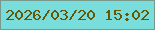 文字の大きさ：4、枠の色：76998b、背景の色：79dddb、文字の色：665704 無料ブログパーツのブログ時計
