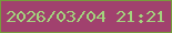 文字の大きさ：1、枠の色：769c3c、背景の色：a1416e、文字の色：a3d37d 無料ブログパーツのブログ時計