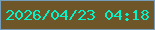 文字の大きさ：3、枠の色：769dba、背景の色：6e5628、文字の色：05f3ca 無料ブログパーツのブログ時計