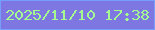 文字の大きさ：1、枠の色：769efc、背景の色：7f77e1、文字の色：a4fa91 無料ブログパーツのブログ時計