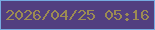 文字の大きさ：2、枠の色：76abe0、背景の色：523f80、文字の色：9c8b53 無料ブログパーツのブログ時計