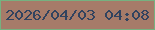 文字の大きさ：3、枠の色：76b180、背景の色：a67b69、文字の色：31435f 無料ブログパーツのブログ時計