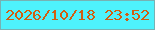 文字の大きさ：5、枠の色：76b2b3、背景の色：4ef2fc、文字の色：d15e11 無料ブログパーツのブログ時計