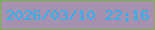 文字の大きさ：3、枠の色：76b444、背景の色：a692b0、文字の色：28b4ef 無料ブログパーツのブログ時計