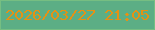文字の大きさ：1、枠の色：76be82、背景の色：5cae85、文字の色：e59114 無料ブログパーツのブログ時計