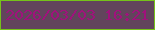 文字の大きさ：3、枠の色：76c21a、背景の色：62445c、文字の色：a0127c 無料ブログパーツのブログ時計